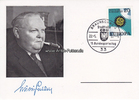 Braunschweig Ansichtskarte / Postkarte / Ludwig Erhard / mit Sonderstempel: 15. ... -