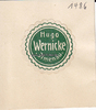 Ilmenau Siegelmarke / Verschlussmarke / Hugo Wernicke Ilmenau -