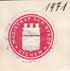 Lychen Siegelmarke / Verschlussmarke / Magistrat der Stadt Lychen -