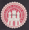 Guben Siegelmarke / Verschlussmarke / Siegel der Stadt Guben -