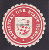 Dortmund/Hörde Siegelmarke / Verschlussmarke / Magistrat der Stadt Hörde -