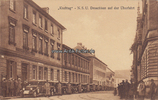 Deutsches Reich Ansichtskarte / Postkarte / Krafttag - N.S.U. Droschken auf der Überfahrt -