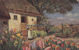 Rheinberg Ansichtskarte / Postkarte / Künstlerkarte / Underberg-Serie XI.2. Blütenpracht -