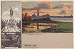 Rüdesheim/Rhein Ansichtskarte / Postkarte / Litho / Thee-Messmer Feinste Marke / Abend am ... -
