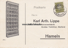 Herford/Hameln/Herzberg (Harz) Ansichtskarte / Postkarte / Matratzenfabrik Gustav Tiekötter, Herford -