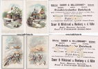Homburg von der Höhe/Friedrichsdorf 4 Kaufmannsbilder / Friedrichsdorfer Zwieback / Sauer & Hillebrand's -