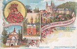 Kalwaria Zebrzydowska / Polen Ansichtskarte / Postkarte / Litho / Gruss vom Zebrzidowitzer Kalwarienberg -