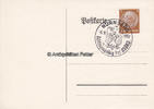 Drittes Reich / Nürnberg Ansichtskarte / Postkarte mit 3Pf Hindenburg, mit Stempel Nürnberg ... -