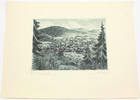 Balve / Sauerland Original Radierung von Waldemar Hoya 1889-1952, Deutscher Maler und Graphiker -