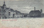Finsterwalde Mondschein-Ansichtskarte / Postkarte / Gruss aus Finsterwalde -