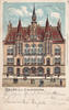Neumünster Ansichtskarte / Postkarte / Litho / Gruss aus Neumünster. Rathaus -