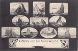 Kiel Ansichtskarte / Postkarte / Gruss von der Kieler Woche -