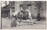 Deutsches Reich Fotokarte / Rind / Die Schlachter -