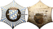 Bayern - Pfalz Automobil-Plakette / 3. Polizeisternfahrt 1932 in die Bayer-Pfalz -