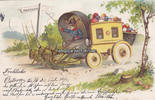 Deutsches Reich Ansichtskarte / Postkarte / Prägekarte / Fröhliche Ostern -