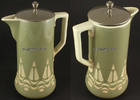 Dresden Keramik / Jugendstil / Kakaokanne mit Deckel / Villeroy & Boch -