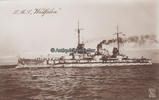 Deutsches Reich O.J. Ansichtskarte / Postkarte / S. M. S. Westfalen 1-2