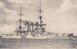 Deutsches Reich O.J. Ansichtskarte / Postkarte / S. M. S. Braunschweig 2-3