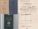 Deutsches Reich Militärpass / Soldbuch / Führungszeugnis von Heinrich Wallbaum -