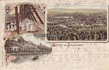 Salzungen Ansichtskarte / Postkarte / Litho / Gruss aus Salzungen / Gradirgang. / ... -