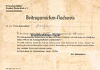 Berlin Nationalsozialistischer Deutscher Marine-Bund e. V. / Beitragsmarken-Nachweis -