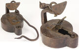 Deutsches Reich / Westfalen Bergbau / Froschlampe / Öllampe / Grubenlampe / Glück-Auf -