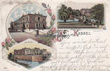 Kassel Ansichtskarte / Postkarte / Litho / Gruss aus Kassel / Justizpalast / ... -