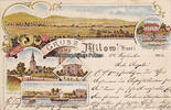  1899 Milow / Havel / Milower Land / Rathenow Ansichtskarte / Postkarte / Litho / Gruss aus Milow a/Havel / Fähre u. ... 2