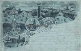  1902 Egeln Ansichtskarte / Postkarte / Litho / Mondscheinkarte / Gruss aus Egeln / Brauerei 2-3