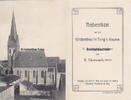 Burg / Magdeburg Ansichtskarte / Postkarte / Spendenkarte / Andenken an den Kirchenbau in Burg .. -
