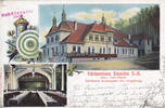 Schmölln / Sachsen-Altenburg Ansichtskarte / Postkarte / Schützenhaus Schmölln S.=A. / Inh.: Carl Faust / ... -