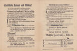 Deutsches Reich / Württemberg Flugblatt / Wahlwerbung / Christliche Frauen und Mütter! / Wähle Zentrum... -