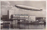 Friedrichshafen / Bodensee / Baden - Württemberg Ansichtskarte / Postkarte / Zeppelin / Friedrichshafen (Bodensee). Hafenbahnhof -