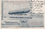 Deutsches Reich 1900 Ansichtskarte / Postkarte / Erster Aufstieg des Luftschiffes Graf Zeppelin 2-3