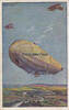 Deutsches Reich Ansichtskarte / Postkarte / Zeppelin / Deutscher Luftflotten=Verein -
