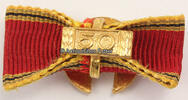 Bundesrepublik Deutschland Knopflochdekoration / Bundesverdienstkreuz mit Auflage 50 -