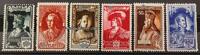  1943 Belgien 6 Spendenvignetten SS Feldpost / Kaiserbildnisse / Belgisch-Flämische Legion 2