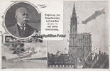 Deutsches Reich Ansichtskarte / Postkarte / Siegeszug des Zeppelinschen Luftschiffes.... -