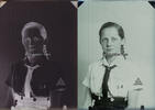 Drittes Reich / Westfalen Original Foto - Glasplatte / Hitlerjugend / BDM / Mit angefertigten Foto -