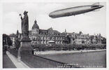 Deutsches Reich / Konstanz / Bodensee Ansichtskarte / Postkarte / Zeppelin / Horst Wessel - Brücke mit Blick auf... -