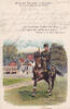 Braunschweig / Wolfenbüttel Ansichtskarte / Postkarte / Husar / Gruß vom Sternhause im Lechelnholz -
