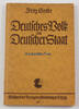 Drittes Reich / Warstein Fritz Sotke / Deutsches Volk und Deutscher Staat / Staatsbürgerkunde für junge.. -
