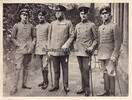 Deutsches Reich Fotokarte / Reichskanzler Bethmann - Hollweg mit seinen Offizieren -