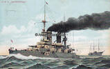 Deutsches Reich Ansichtskarte / Postkarte / S. M. S. Barbarossa -