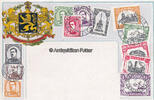 O.J. Ansichtskarte / Postkarte / Prägekarte / Briefmarkensprache / Belgien 2