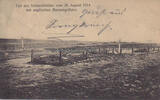 Deutsches Reich Ansichtskarte / Postkarte / Gräber / Teil des Schlachtfeldes vom 26. August 1914 -