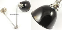 Deutsches Reich AEG Wandlampe, Arbeitsplatzleuchte, Stangenlampe schwenkbar -