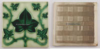 Deutsches Reich / Bremen - Grohn Jugendstil Fliese / NSTG - Aktiengesellschaft Norddeutsche Steingutfabrik in... -