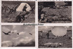  O.J. Drittes Reich 4 Fotos Fallschirmjäger / Luftwaffe 2 und 2-3