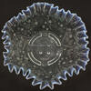 Deutsches Reich Pressglasschale mit blauem Rand -
